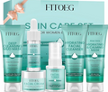 Skincare Gift Set for Teens & Women – 7-Piece Travel Size Facial Kit for Hydration & Oil Control (All Skin Types)