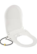 D-Shaped Non-Electric Bidet Toilet Seat with Dual Nozzles for Elongated Toilets