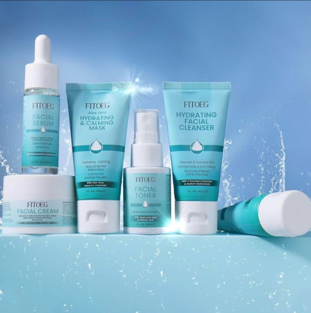 Skincare Gift Set for Teens & Women – 7-Piece Travel Size Facial Kit for Hydration & Oil Control (All Skin Types)