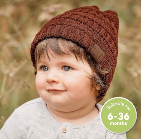 Baby Cap & Beanie Set – 3-Pack Soft Winter Hats for Infants & Toddlers (6–36 Months)