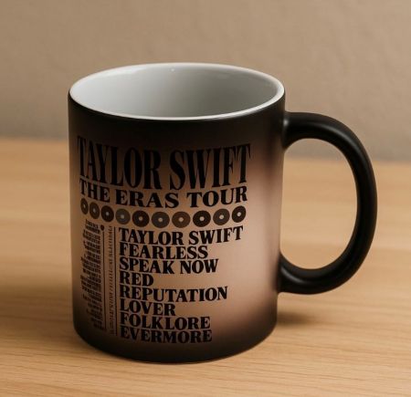Taylor Swift Eras Tour Color Changing Coffee Mug – Collectible Tea Mug for Swifties
