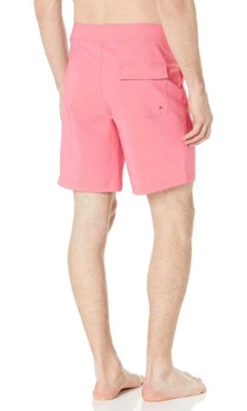 Men's Pink Swim Board Short – 9" Quick-Dry Performance Shorts, XL