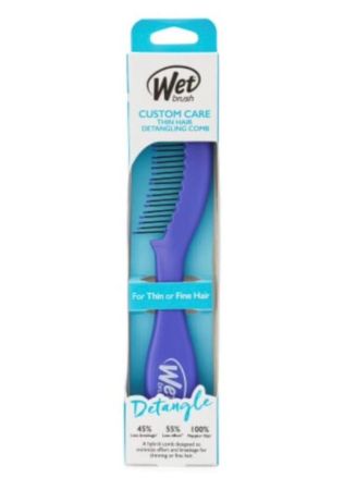 Wet Brush Custom Care Detangling Comb – 2 Pack, Purple (Thin Hair)