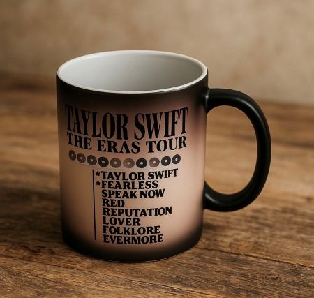 Taylor Swift Eras Tour Color Changing Coffee Mug – Collectible Tea Mug for Swifties