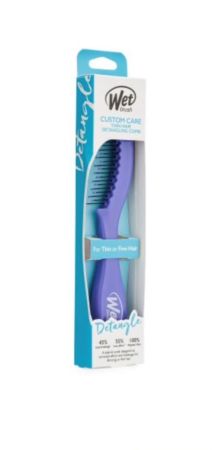 Wet Brush Custom Care Detangling Comb – 2 Pack, Purple (Thin Hair)