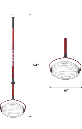 Golf Ball & Nut Gatherer Roller Tool – Large Yard Pickup for Walnuts, Tennis Balls & More