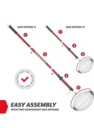 Golf Ball & Nut Gatherer Roller Tool – Large Yard Pickup for Walnuts, Tennis Balls & More