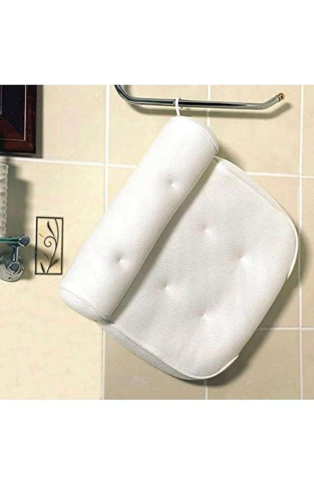 Bathtub Pillow with Suction Cups – Waterproof Cushion for Bath, Spa & Hot Tub