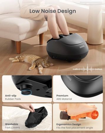 Shiatsu Foot Massager Machine with Heat – FSA/HSA Eligible, Plantar Fasciitis Relief, Fits Up to Size 13