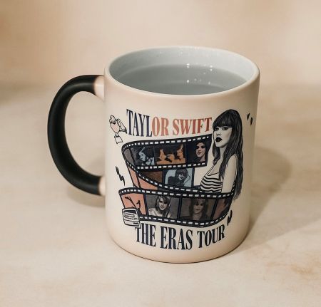 Taylor Swift Eras Tour Color Changing Coffee Mug – Collectible Tea Mug for Swifties