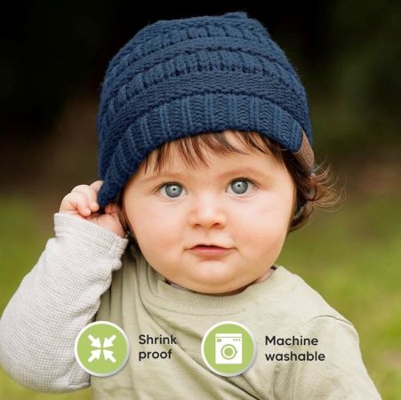 Baby Cap & Beanie Set – 3-Pack Soft Winter Hats for Infants & Toddlers (6–36 Months)
