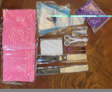 3-Layer Portable Craft & Baking Storage Organizer – Transparent Folding Box with Handle (Pink)