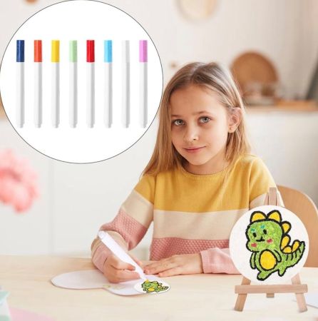 PenPeak 3D Puffy Paint Kit – 46-Piece DIY Arts & Crafts Set with 24 Colors, Water Pens, Bead Chains & Mini Easel