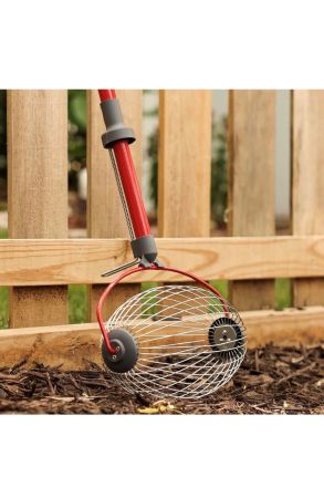 Golf Ball & Nut Gatherer Roller Tool – Large Yard Pickup for Walnuts, Tennis Balls & More
